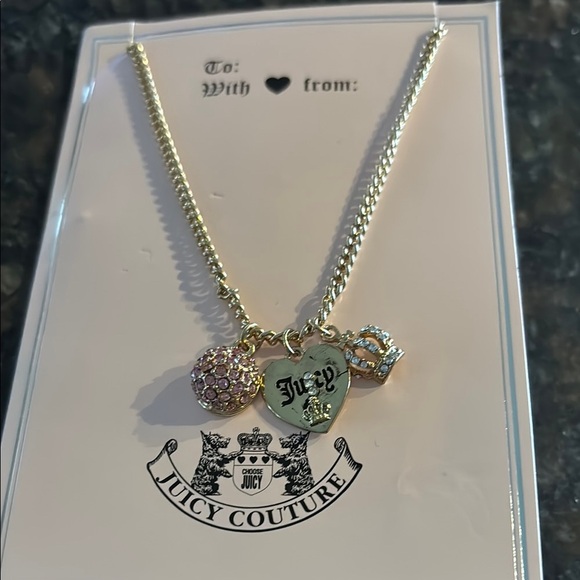 Juicy Couture Jewelry - NWT Juicy Couture Gold Necklace with Charms